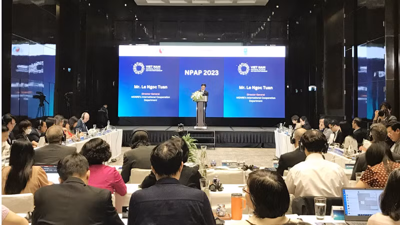 Toàn cảnh hội nghị Nhóm công tác triển khai Chương trình NPAP Việt Nam.