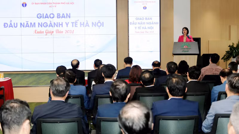 Các đại biểu tham dự Hội nghị giao giao ban đầu năm ngành y tế Hà Nội. Các đại biểu tham dự Hội nghị giao giao ban đầu năm ngành y tế Hà Nội.