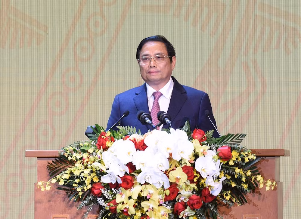 Thủ tướng Phạm Minh Chính phát biểu tại Lễ kỷ niệm.