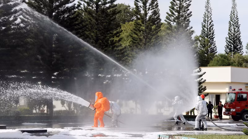 Lực lượng chức năng nhanh chóng tiếp cận xử lý vụ việc.