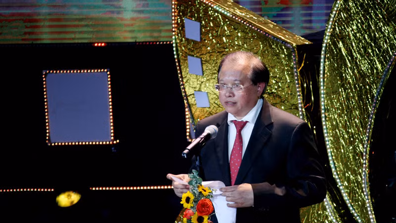 Thứ trưởng Tạ Quang Đông phát biểu bế mạc Liên hoan phim Việt Nam lần thứ 23.