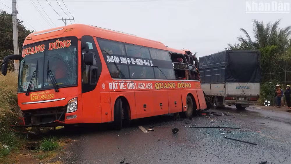 Hiện trường vụ tai nạn.