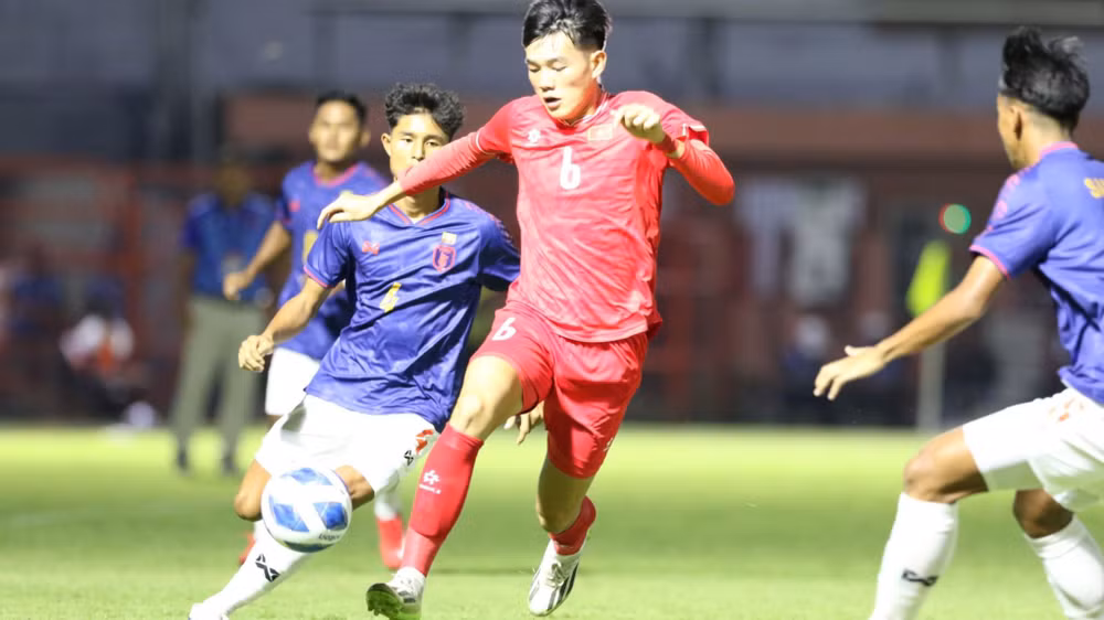 U19 Việt Nam nhập cuộc đầy quyết tâm. (Ảnh: VFF)