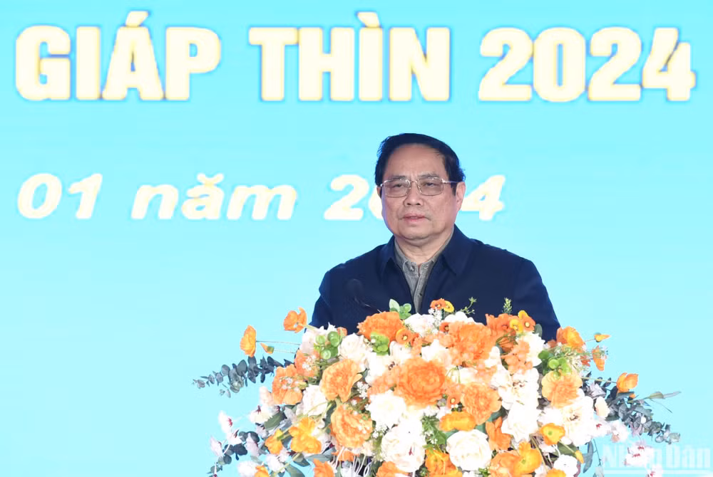 Thủ tướng Phạm Minh Chính phát biểu ý kiến tại chương trình.