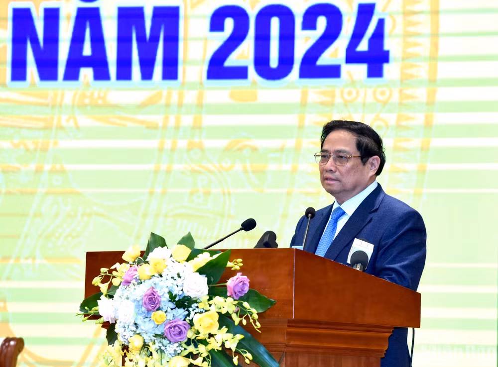 Thủ tướng Phạm Minh Chính phát biểu tại Hội nghị. Thủ tướng Phạm Minh Chính phát biểu tại Hội nghị.