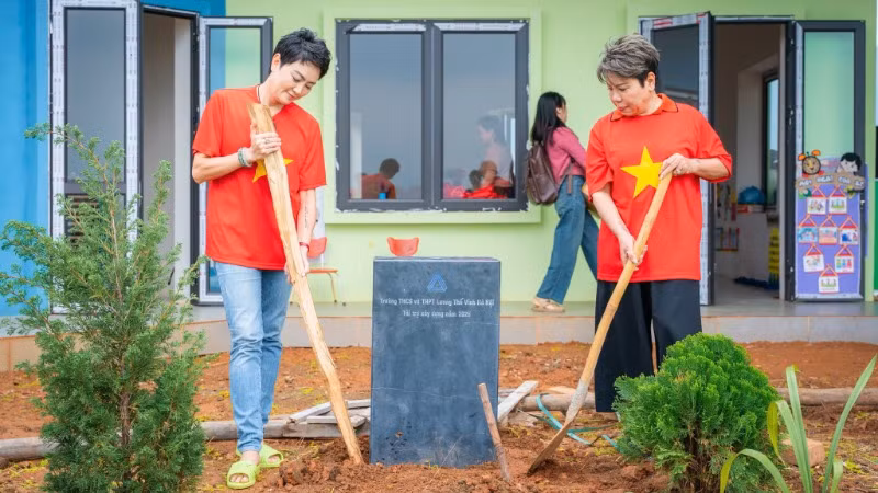 Dấu ấn của Trường THCS và THPT Lương Thế Vinh tại điểm trường vùng cao.
