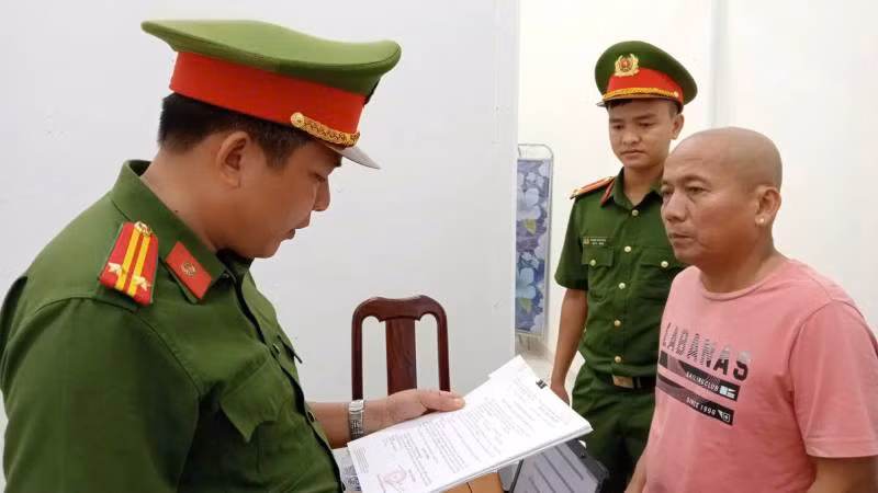Đối tượng Đoàn Quang Sỉ bị khởi tố trong đường dây đánh bạc. (Ảnh: Cơ quan công an cung cấp)