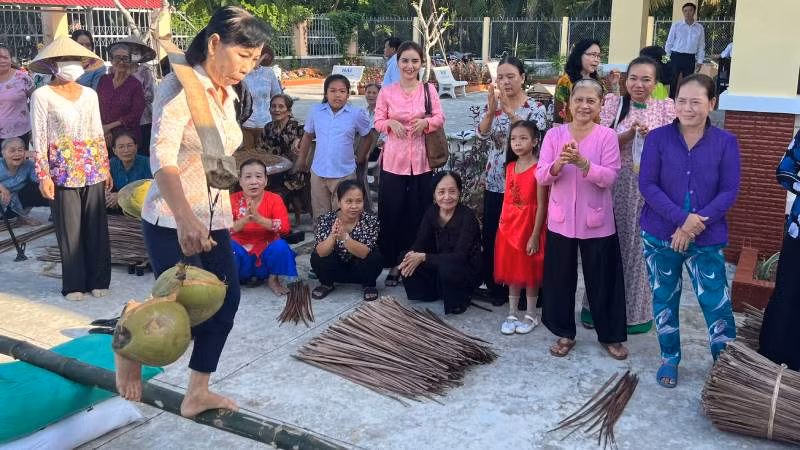 Nhiều hoạt động sôi nổi tại Ngày hội đại đoàn kết toàn dân tộc ở tỉnh Bến Tre.