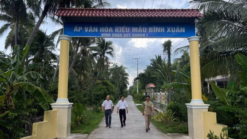 Ấp Bình Xuân được chọn xây dựng mô hình ấp thông minh của xã Châu Bình. (Ảnh: HOÀNG TRUNG) Ấp Bình Xuân được chọn xây dựng mô hình ấp thông minh của xã Châu Bình. (Ảnh: HOÀNG TRUNG)
