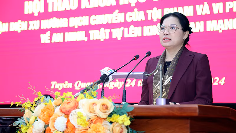 Hội thảo khoa học Nhận diện xu hướng dịch chuyển của tội phạm và vi phạm pháp luật về an ninh, trật tự lên không gian mạng ảnh 3