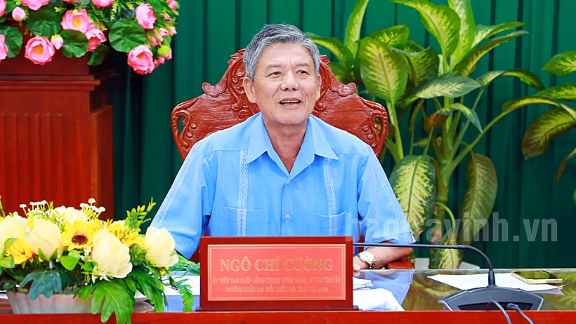 Đồng chí Ngô Chí Cường, Ủy viên Trung ương Ðảng, Bí thư Tỉnh ủy Trà Vinh. (Ảnh: Báo Trà Vinh)