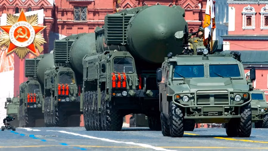 Hệ thống tên lửa đạn đạo xuyên lục địa Yars RS-24 của Nga. (Ảnh minh họa: AP)