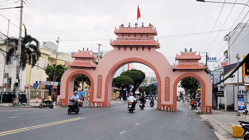 Cổng Tam Quan tại thành phố Rạch Giá, tỉnh Kiên Giang.