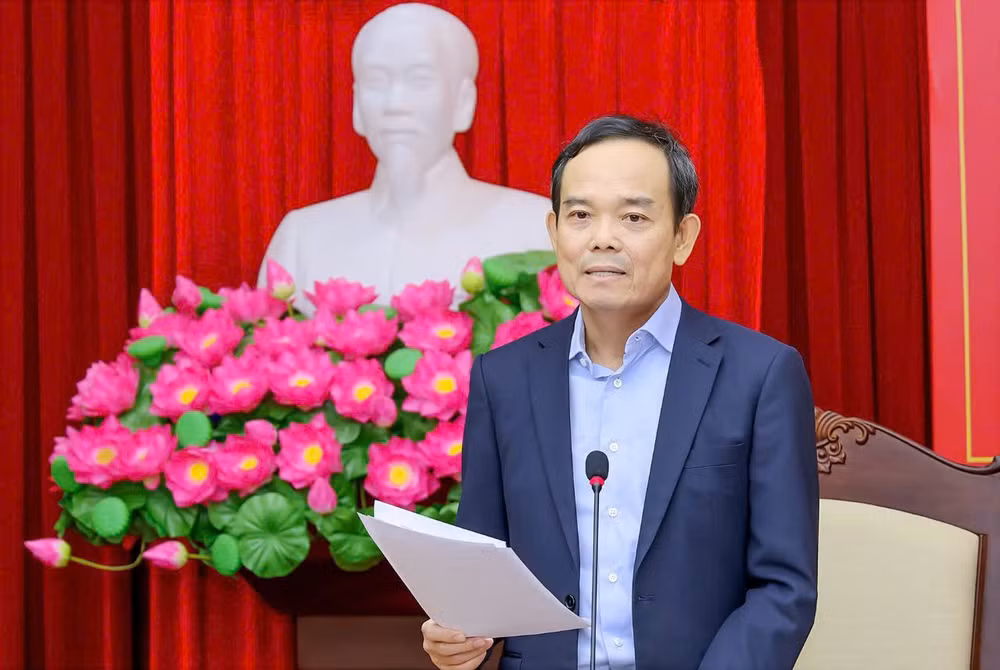 Đồng chí Trần Lưu Quang phát biểu ý kiến chỉ đạo.