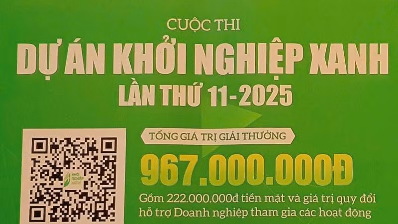 Banner giới thiệu cuộc thi. (Ảnh chụp lại từ poster thông tin về cuộc thi tại sự kiện. HNV) Banner giới thiệu cuộc thi. (Ảnh chụp lại từ poster thông tin về cuộc thi tại sự kiện. HNV)