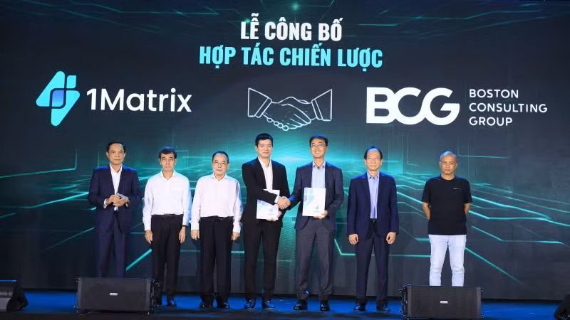 Công bố hợp tác chiến lược trong khuôn khổ sự kiện. (Ảnh: PV)