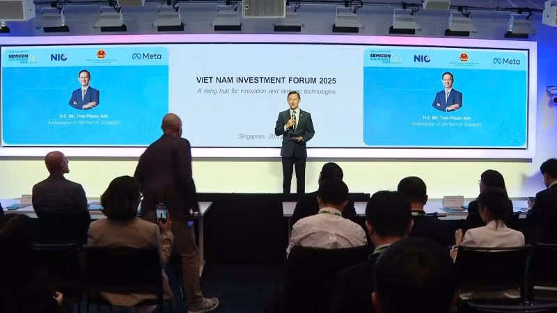 Diễn đàn của Việt Nam trong khuôn khổ triển lãm. (Ảnh: NIC)