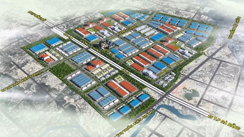 Phối cảnh Khu công nghiệp Cam Liên, huyện Lệ Thủy, tỉnh Quảng Bình