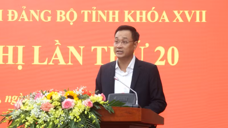 Bí thư Tỉnh ủy Quảng Bình Lê Ngọc Quang phát biểu khai mạc Hội nghị.
