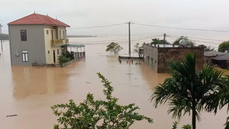 Xã An Thủy có 1.200 ngôi nhà bị ngập, nhiều nhất huyện Lệ Thủy