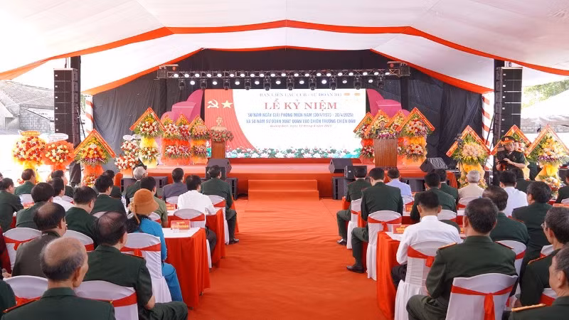 Quang cảnh lễ kỷ niệm.