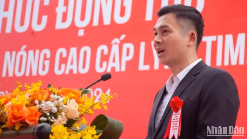 Đại diện nhà đầu tư Tổ hợp nghỉ dưỡng khoáng nóng cao cấp Lynn Times Duyên Hải cam kết thực hiện Dự án đúng kế hoạch đề ra.