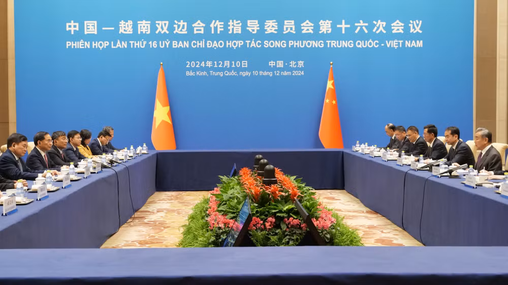 Toàn cảnh Phiên họp lần thứ 16 Ủy ban chỉ đạo hợp tác song phương Việt Nam-Trung Quốc.