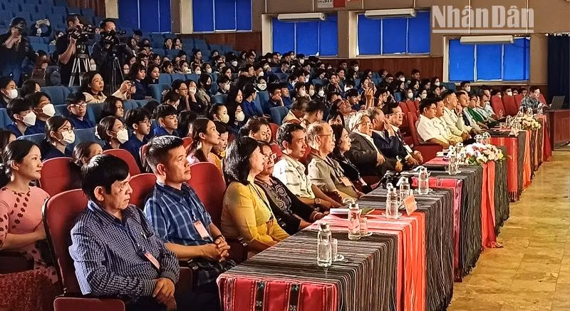 Các đại biểu dự chương trình giao lưu văn hóa Việt Nam-Nhật Bản tỉnh Đắk Lắk năm 2023.