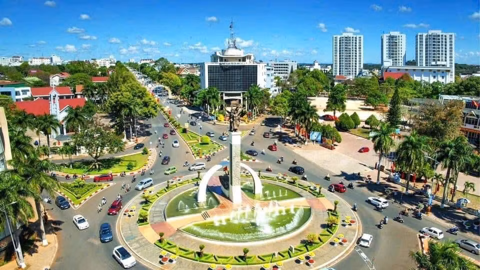 Trung tâm thành phố Buôn Ma Thuột hôm nay.
