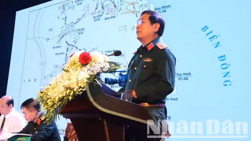 Thượng tướng, Tiến sĩ Lê Huy Vịnh, Ủy viên Trung ương Đảng, Ủy viên Quân ủy Trung ương, Thứ trưởng Quốc phòng, Trưởng ban Chỉ đạo hội thảo phát biểu khai mạc. Thượng tướng, Tiến sĩ Lê Huy Vịnh, Ủy viên Trung ương Đảng, Ủy viên Quân ủy Trung ương, Thứ trưởng Quốc phòng, Trưởng ban Chỉ đạo hội thảo phát biểu khai mạc.