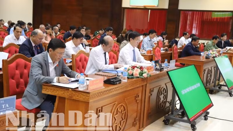 Các đại biểu dự kỳ họp.