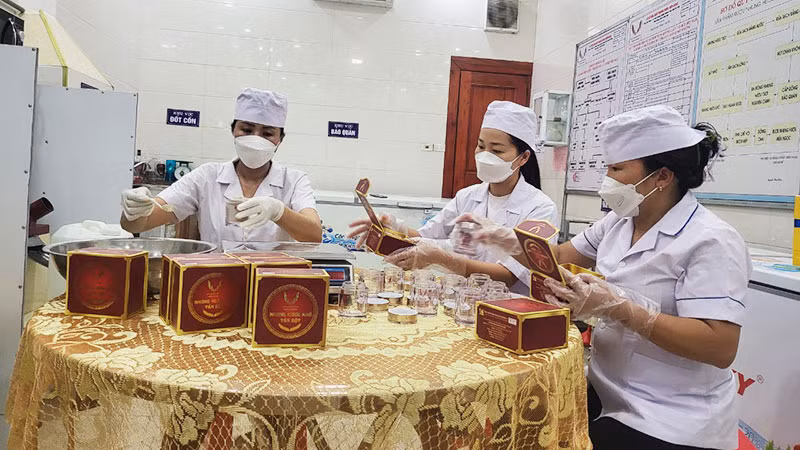 Cơ sở chế biến nhung hươu Hiền Ngọc tại xã Sơn Giang, huyện Hương Sơn (Hà Tĩnh).