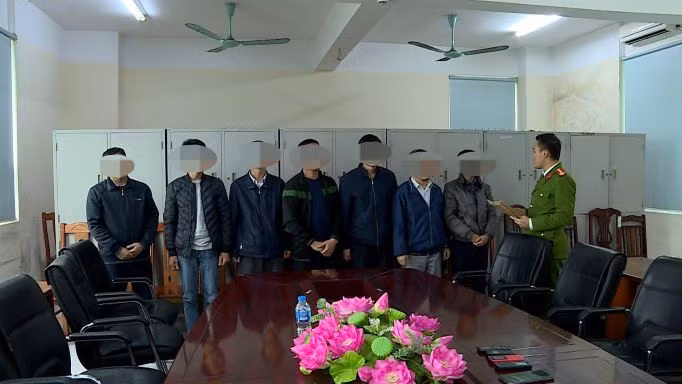 Các bị can trong vụ án.