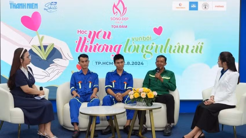 Ba nhân vật truyền cảm hứng về những cái đẹp giữa đời thường giao lưu cùng khán giả.