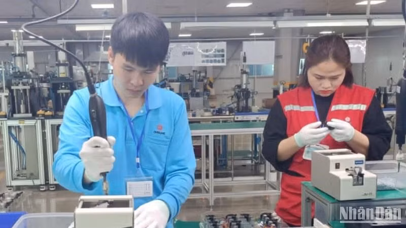 Thêm nhiều doanh nghiệp mới thành lập và đi vào hoạt động sẽ thu hút thêm việc làm, thu nhập cho người lao động.