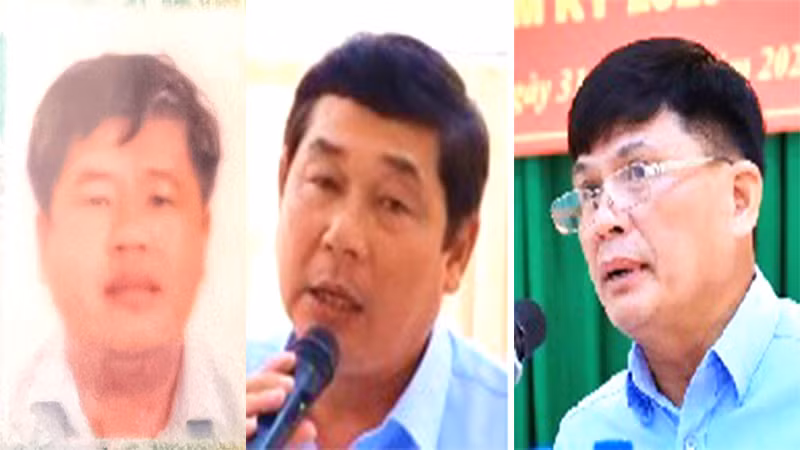 Các đối tượng: Lộc, Cường, Đạt (từ trái qua).