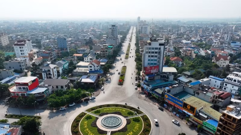 Một góc đô thị thành phố Nam Định. 