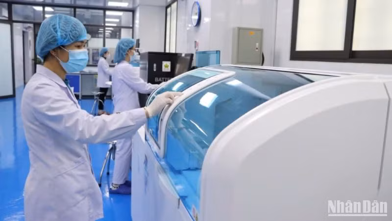 Phòng xét nghiệm hiện đại, đồng bộ tại CDC Thái Bình. Phòng xét nghiệm hiện đại, đồng bộ tại CDC Thái Bình.
