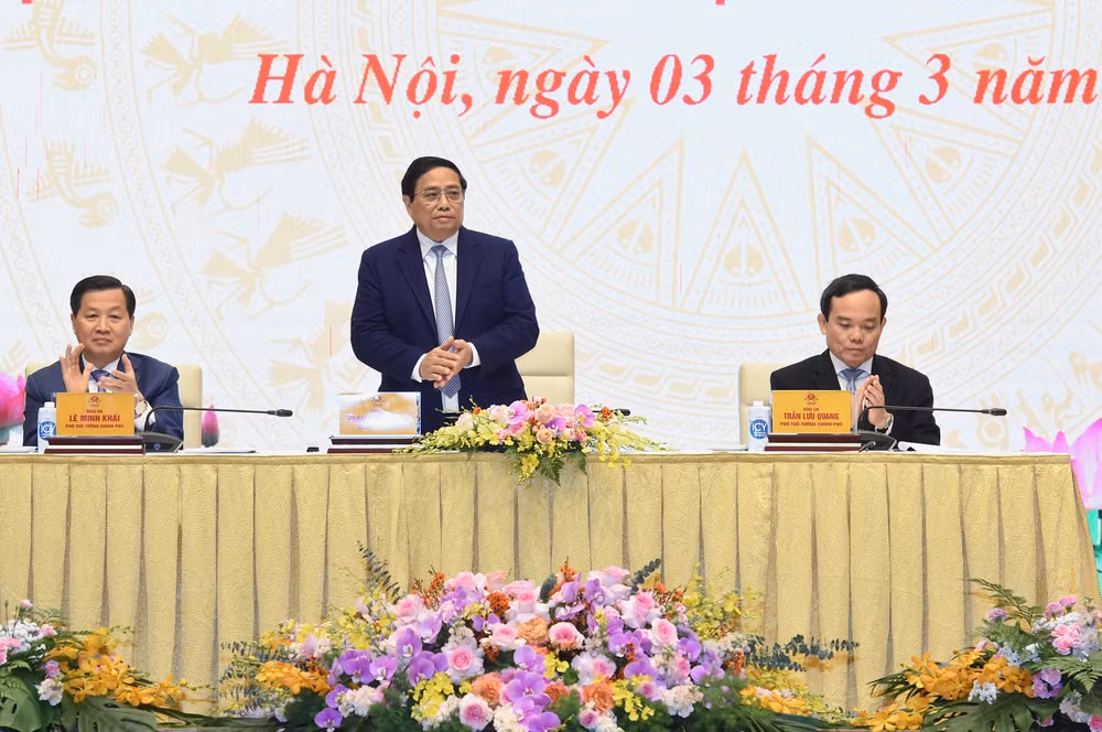Thủ tướng dự cuộc gặp mặt các doanh nghiệp nhà nước tiêu biểu.