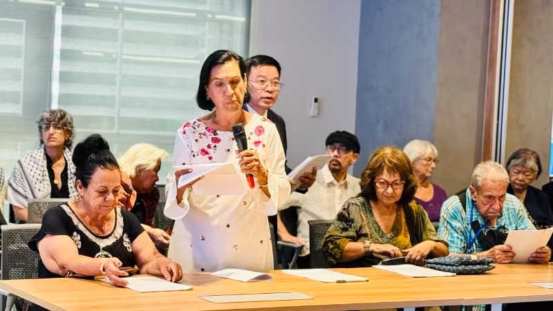 Đồng chí Alicia Corredera Morales, Vụ trưởng Vụ châu Á và châu Đại Dương, Viện Cuba hữu nghị với các dân tộc kể lại những kỷ niệm khi học tập tại Việt Nam.