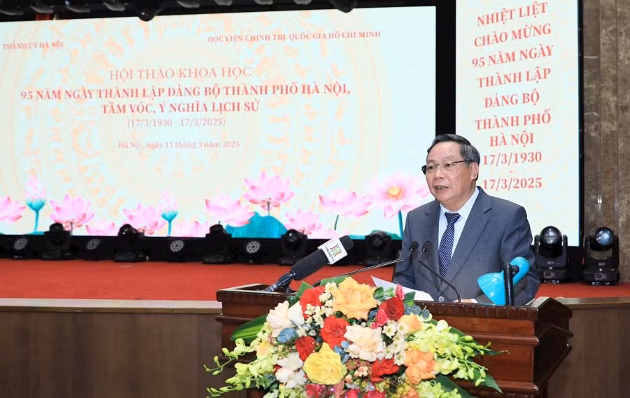 Phó Bí thư thường trực Thành ủy Hà Nội Nguyễn Văn Phong. (Ảnh: QUỐC TOẢN) Phó Bí thư thường trực Thành ủy Hà Nội Nguyễn Văn Phong. (Ảnh: QUỐC TOẢN)