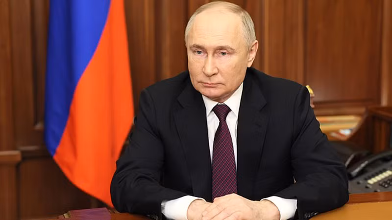 Tổng thống Vladimir Putin gửi thông điệp đến người dân. (Ảnh: Kremlin.ru)