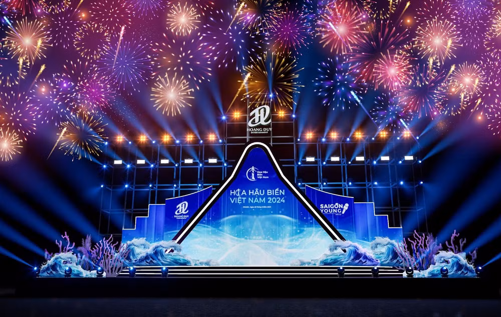 Sân khấu chung kết Hoa hậu Biển Việt Nam 2024 sẽ kết hợp cùng màn pháo hoa chào đón năm mới của tỉnh Bình Thuận.