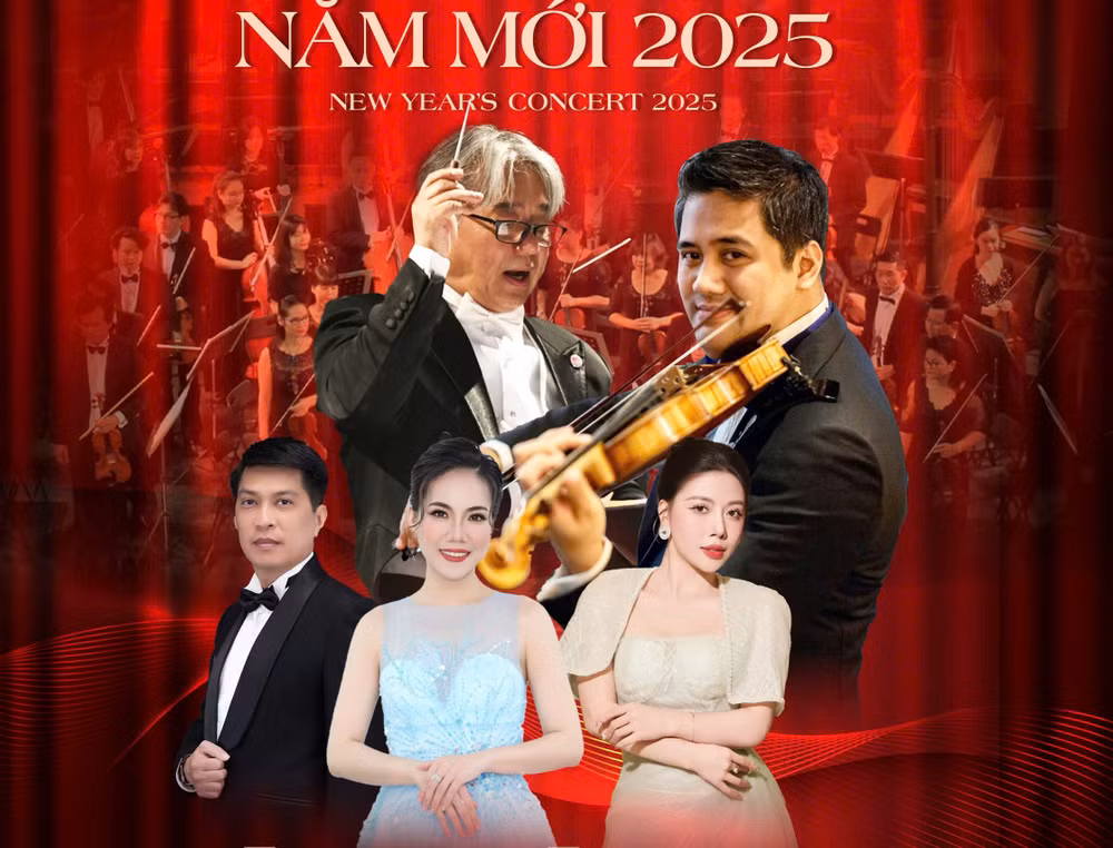 Nhiều nghệ sĩ nổi tiếng tham gia biểu diễn tại "Hà Nội Concert- Hòa nhạc Năm mới 2025". 