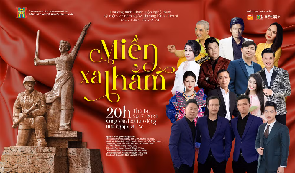 Các nghệ sĩ biểu diễn trong chương trình "Miền xa thẳm".