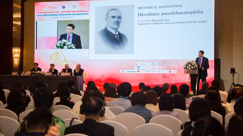 Quang cảnh Hội nghị khoa học Huyết học-Truyền máu toàn quốc năm 2024.