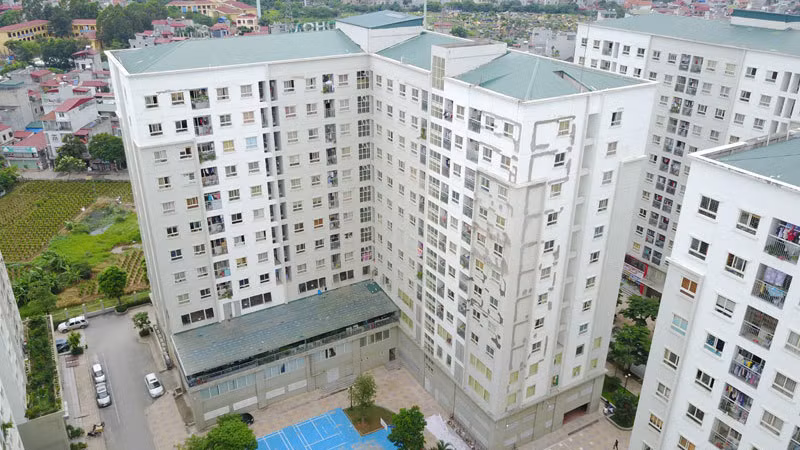 Dự án nhà ở xã hội tại Khu đô thị Đặng Xá, huyện Gia Lâm (Hà Nội). (Ảnh ĐĂNG ANH)