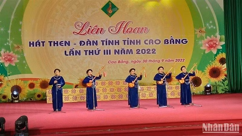 Hát Then, đàn Tính có vị trí quan trọng trong kho tàng dân ca, dân vũ của tỉnh Cao Bằng.