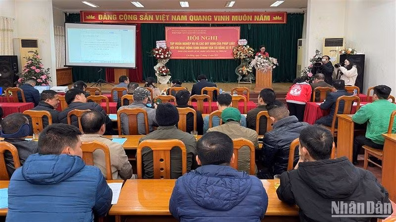 Quang cảnh hội nghị tập huấn.