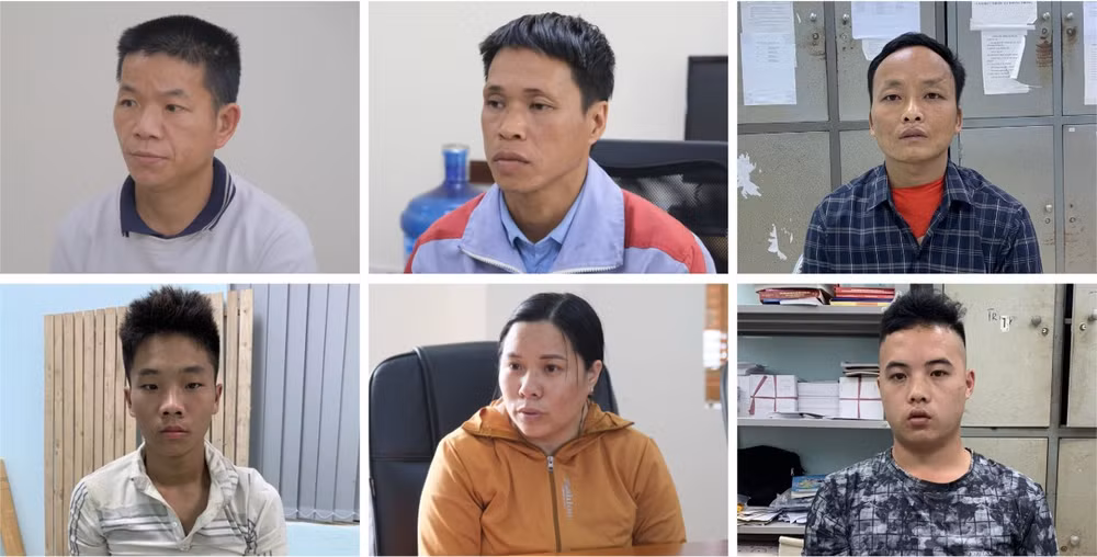 Sáu đối tượng đã bị bắt.